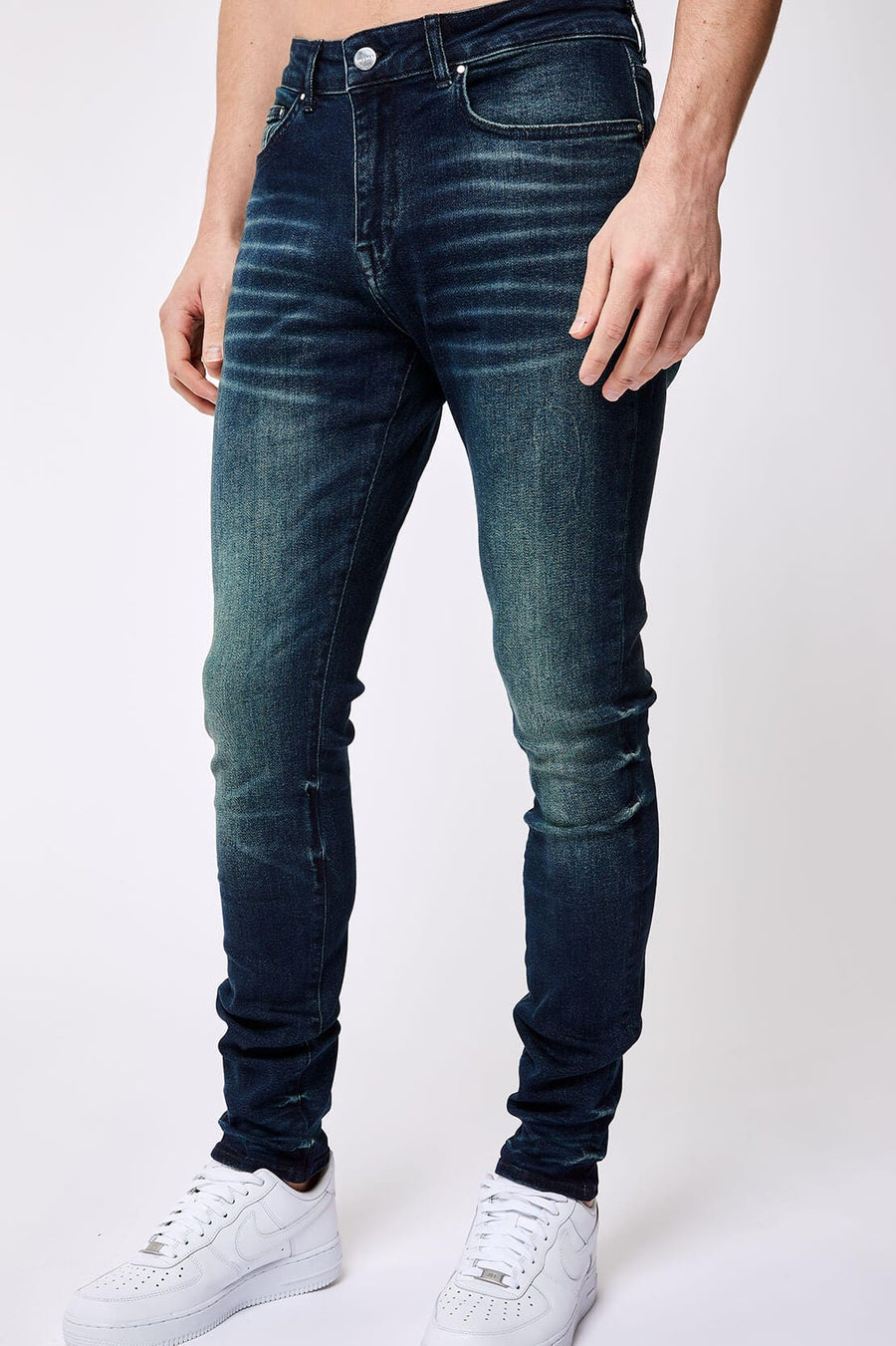 Legend London Jeans SKINNY FIT JEANS - DARK BLUE OVERDYE