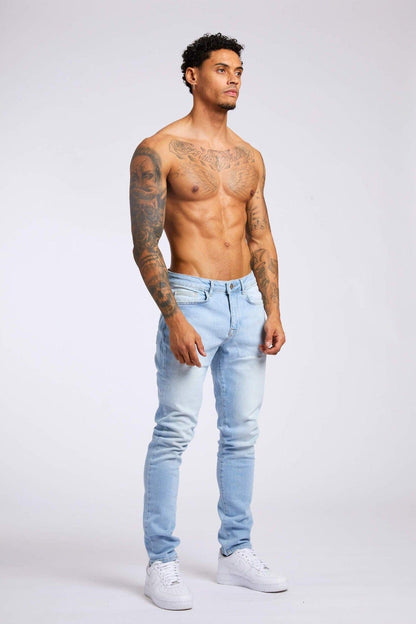 Legend London Jeans SKINNY FIT JEANS - LIGHT BLUE WASH