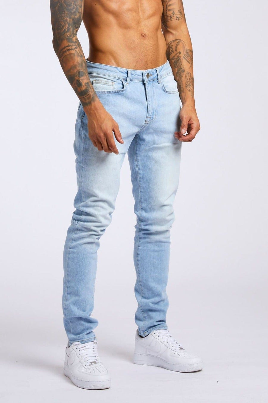 Legend London Jeans SKINNY FIT JEANS - LIGHT BLUE WASH
