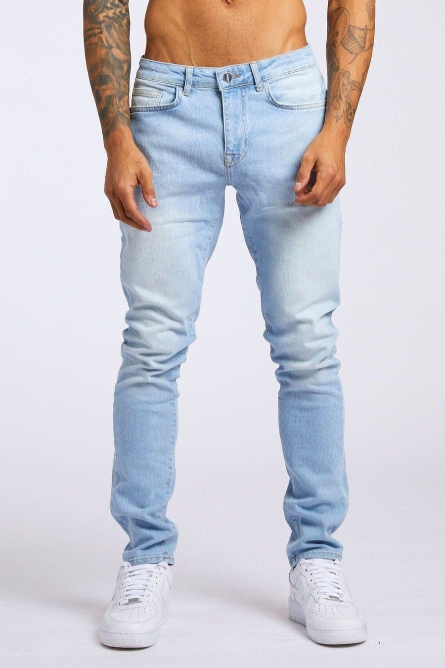 Legend London Jeans SKINNY FIT JEANS - LIGHT BLUE WASH