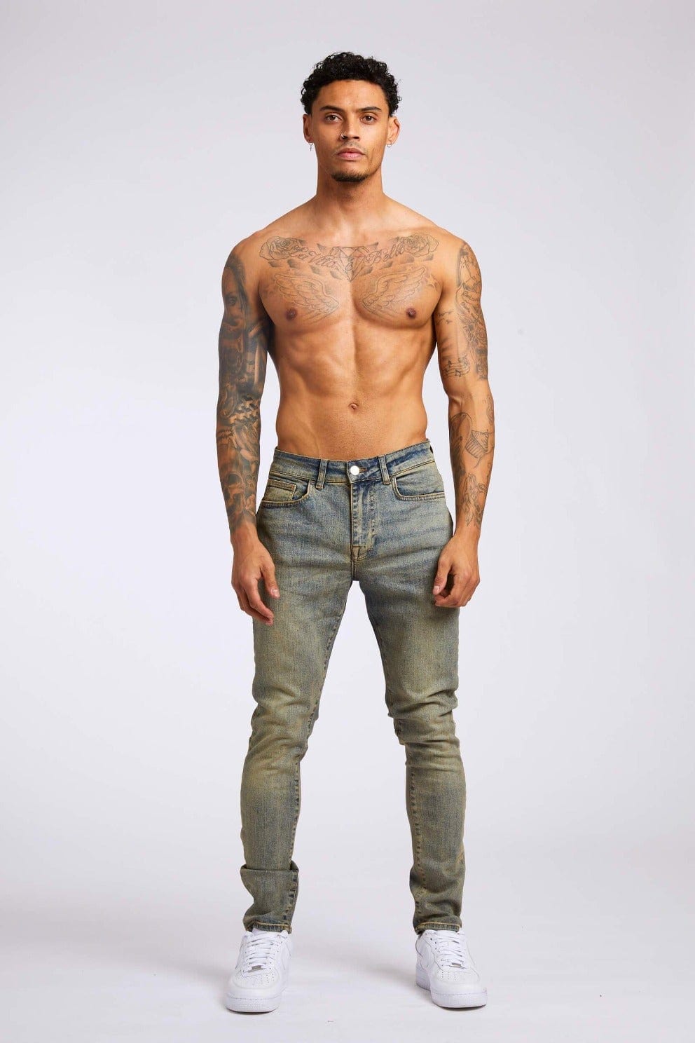 Legend London Jeans SKINNY FIT JEANS - VINTAGE STONE WASH