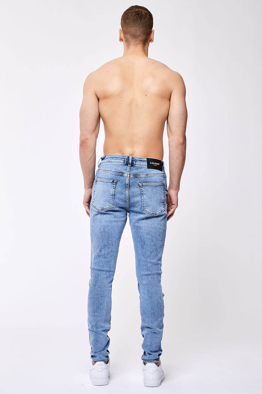 Legend London Jeans SKINNY FIT JEANS - WASHED INDIGO DENIM