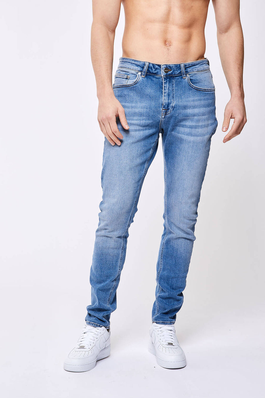 Legend London Jeans SLIM-FIT JEANS - WASHED DARK BLUE