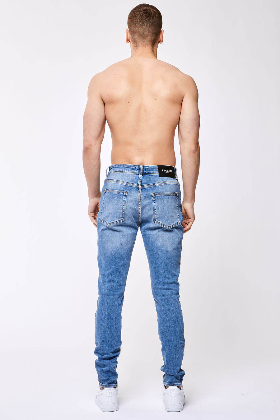 Legend London Jeans SLIM-FIT JEANS - WASHED DARK BLUE