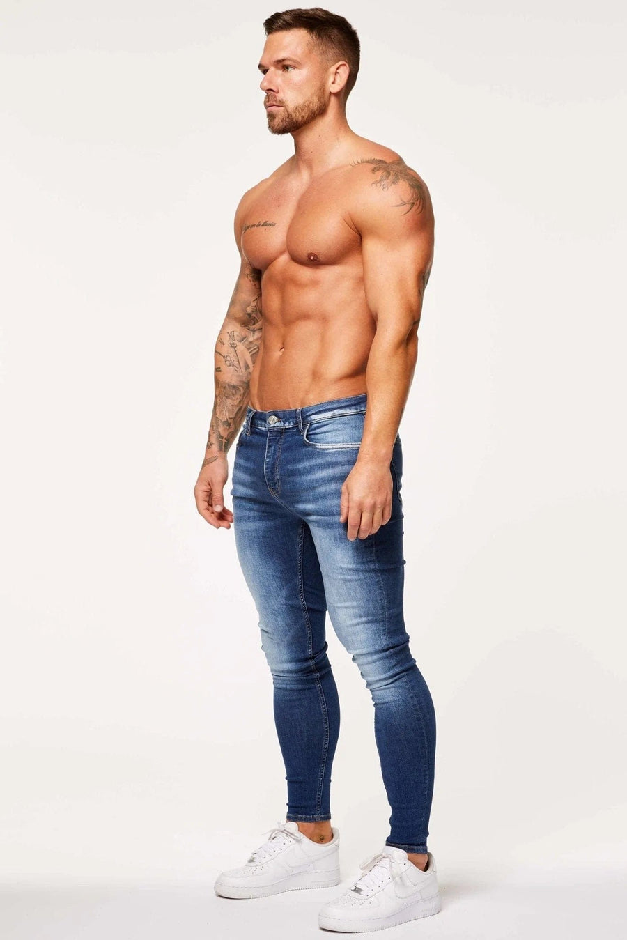 Legend London Jeans SPRAY ON JEANS - BLUE HIGHLIGHT WASH