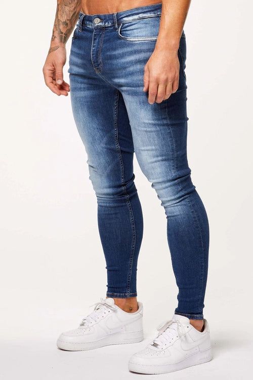 Legend London Jeans SPRAY ON JEANS - BLUE HIGHLIGHT WASH