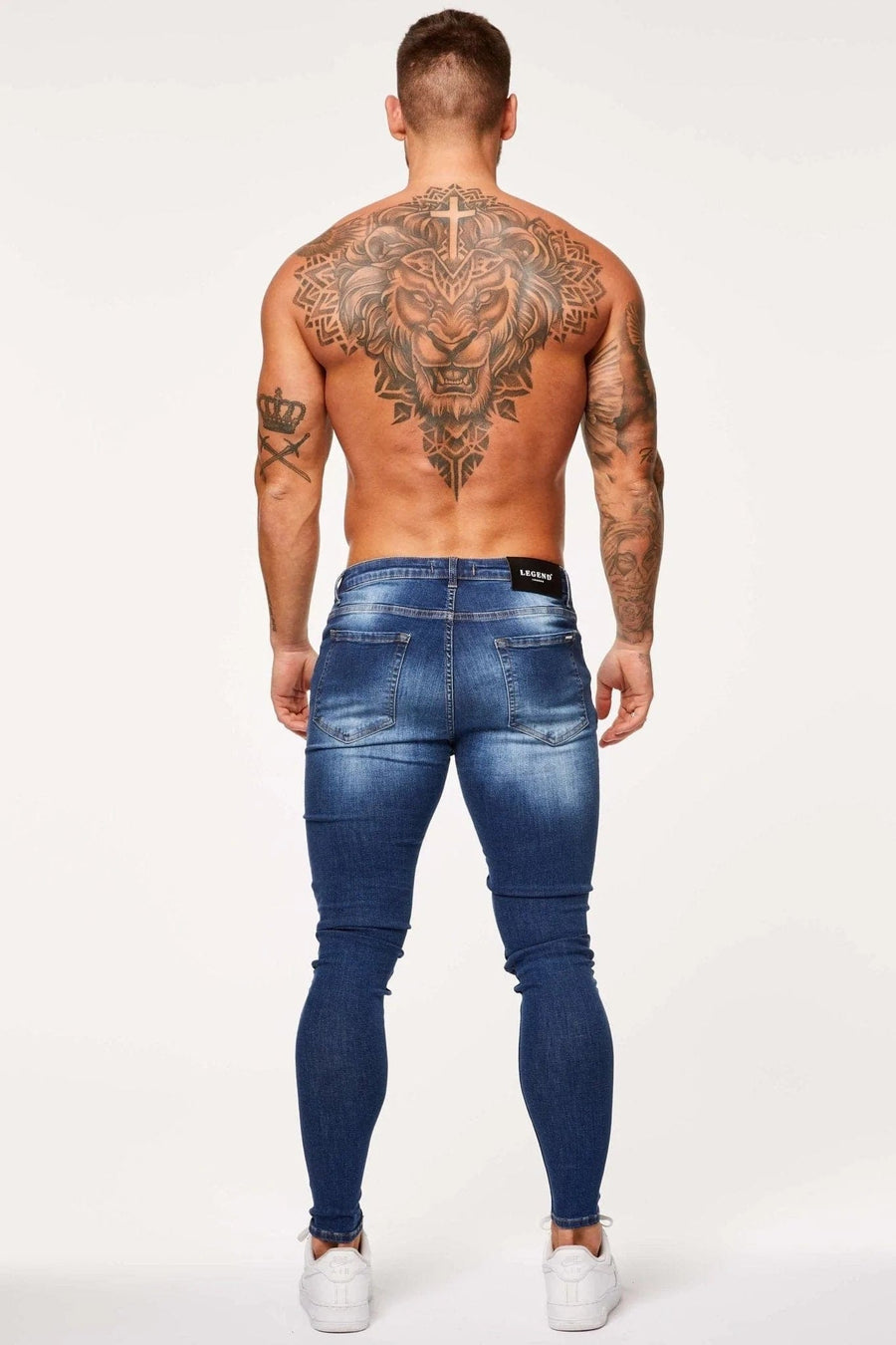 Legend London Jeans SPRAY ON JEANS - BLUE HIGHLIGHT WASH