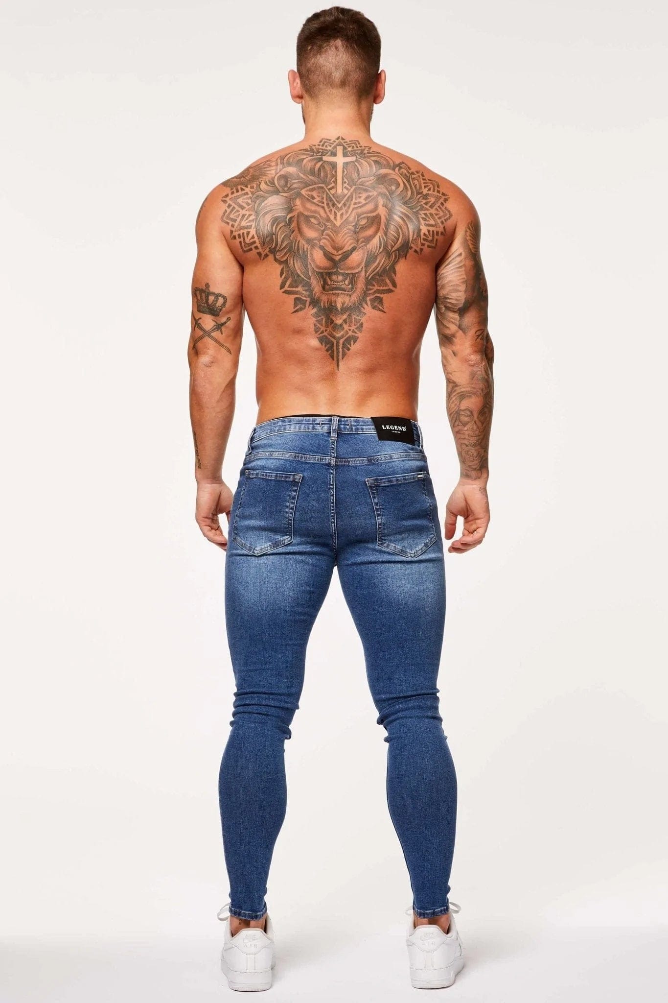 SPRAY ON JEANS - HERITAGE BLUE – Legend London