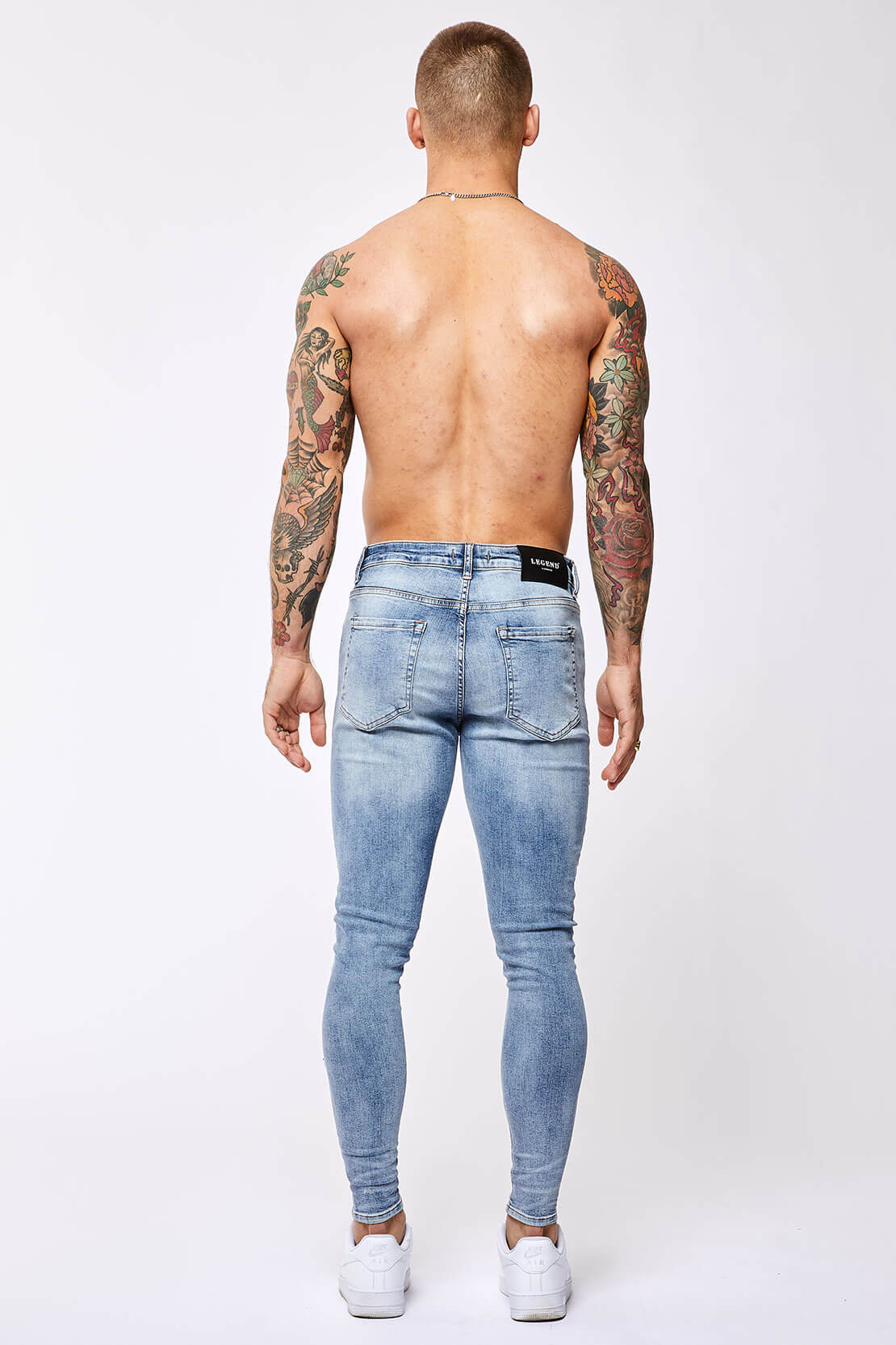 Legend London Jeans SPRAY-ON JEANS - LIGHT BLUE OVERDYE