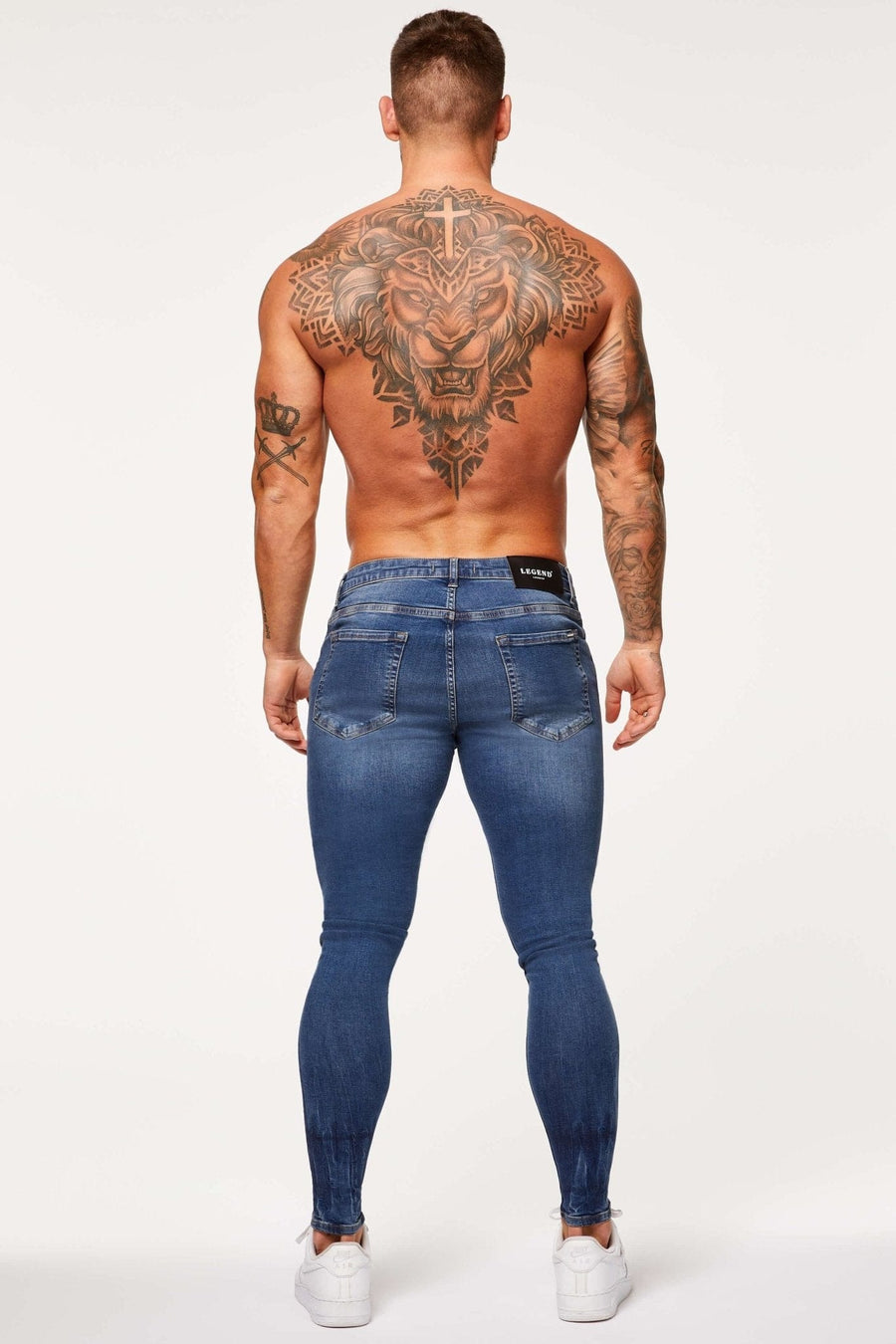 Legend London Jeans SPRAY ON JEANS - STREAKING BLUE