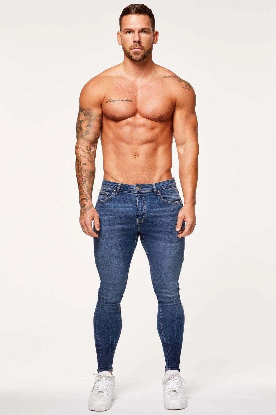 Legend London Jeans SPRAY ON JEANS - STREAKING BLUE