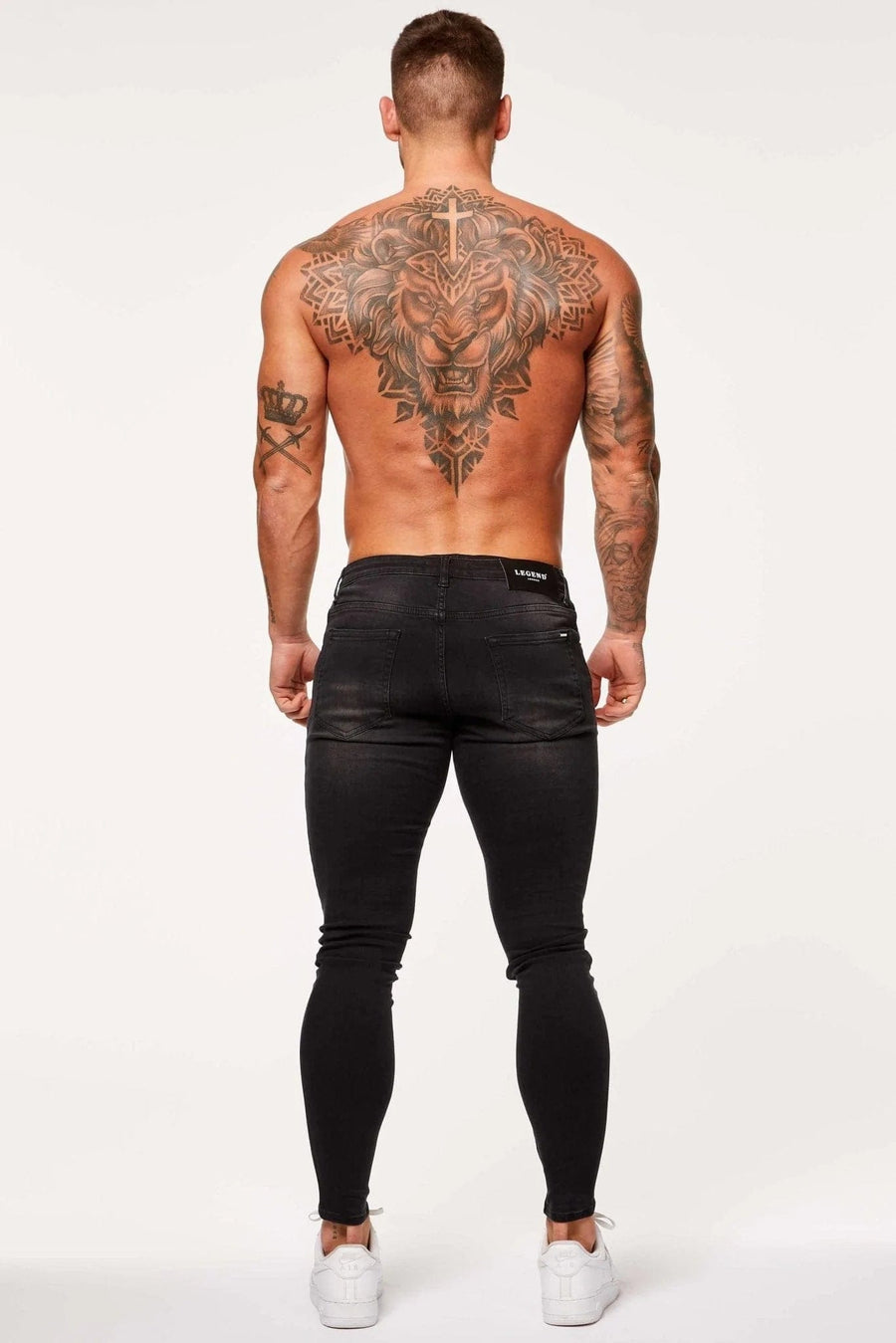 Legend London Jeans SPRAY ON JEANS - WASHED BLACK