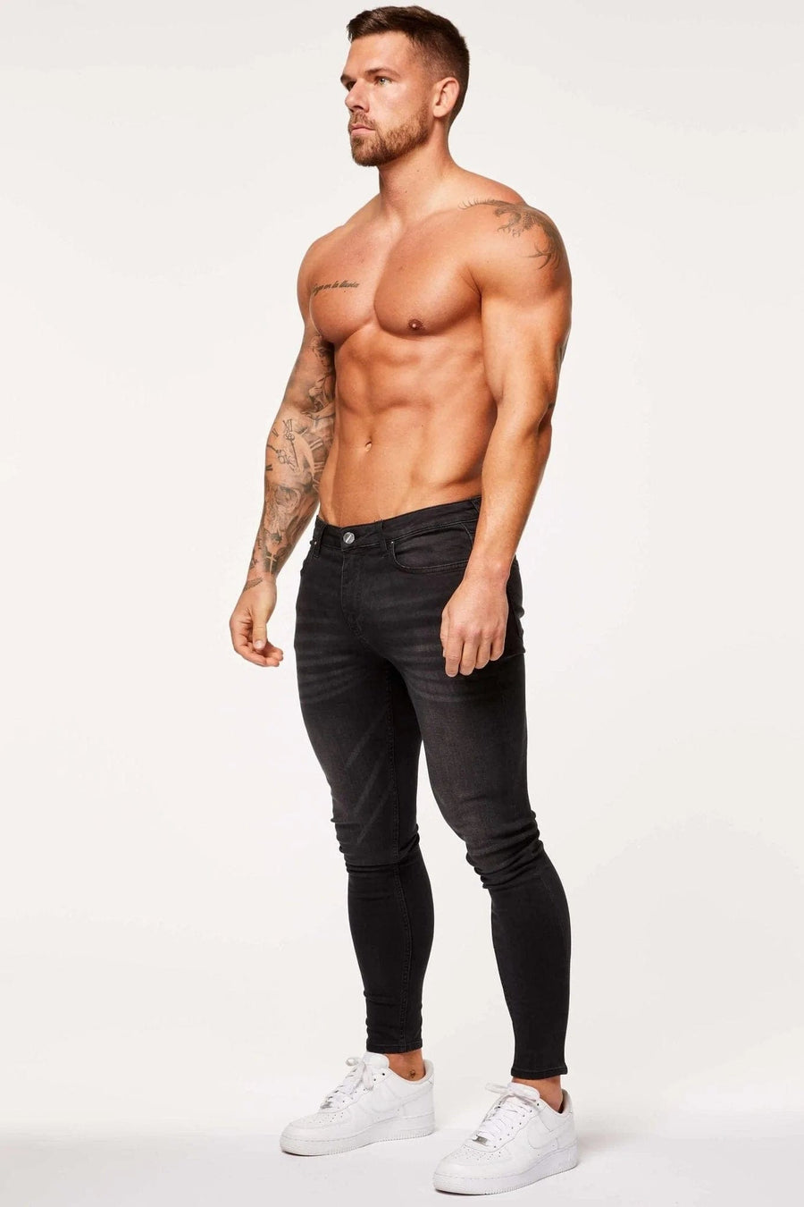 Legend London Jeans SPRAY ON JEANS - WASHED BLACK
