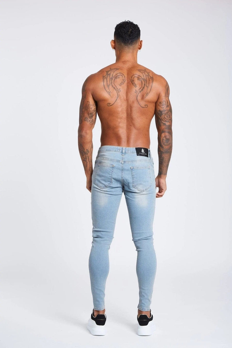 Legend London Jeans Stone Washed Spray on Jeans - Non Ripped