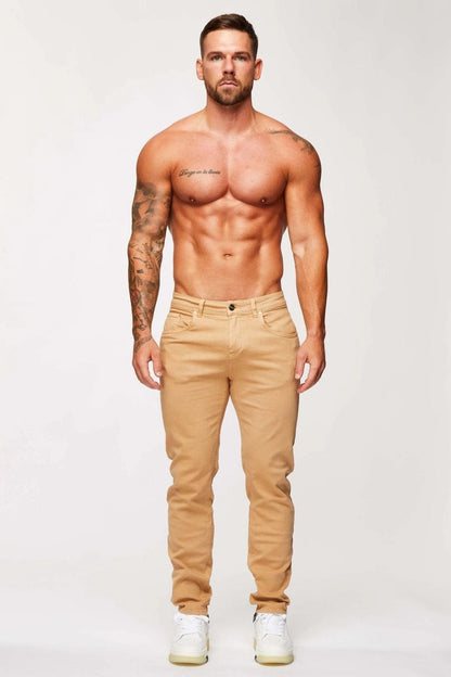 Legend London Jeans STRAIGHT LEG JEANS - BEIGE