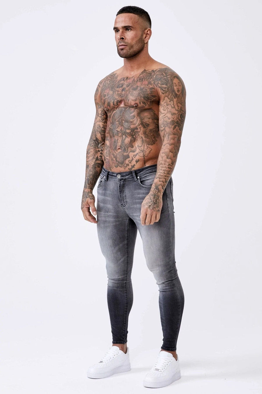 Legend London Jeans Washed Light Grey - Spray-On Jeans