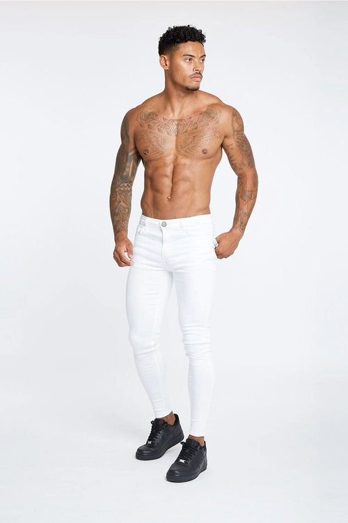Legend London Jeans White – Non-Ripped Jeans