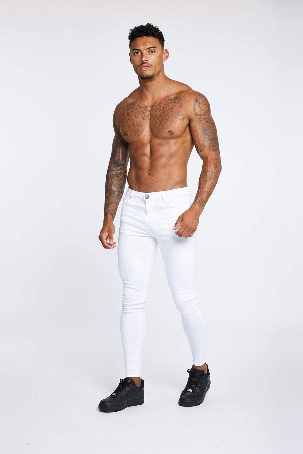 Legend London Jeans White – Non-Ripped Jeans