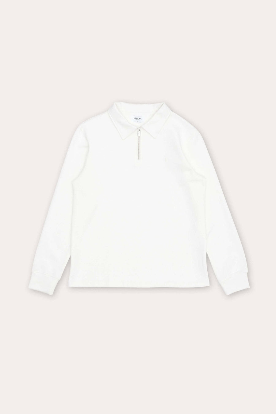 Legend London Polo CORE POLO SHIRT CREAM QUARTER ZIP