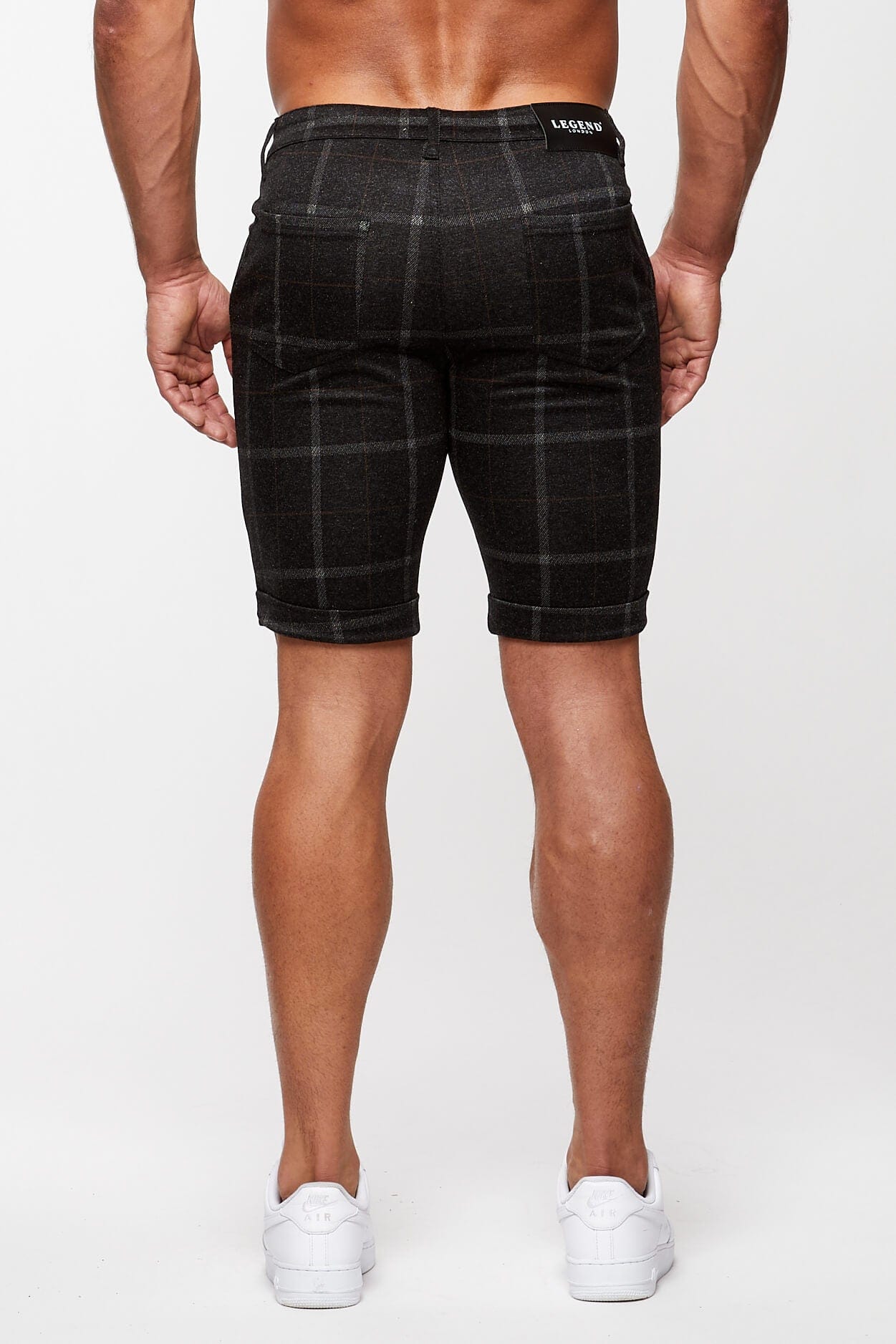 Legend London Shorts CHECKERED SHORT - BLACK