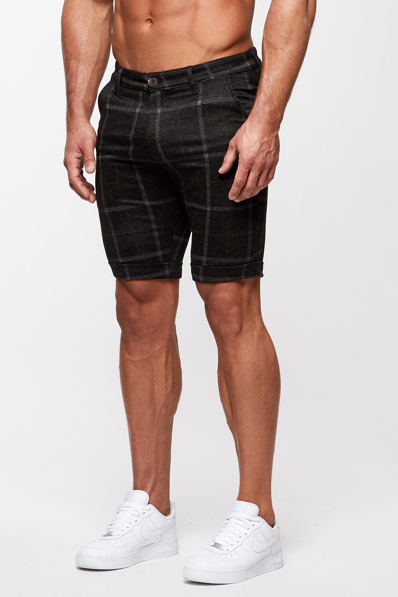 Legend London Shorts CHECKERED SHORT - BLACK