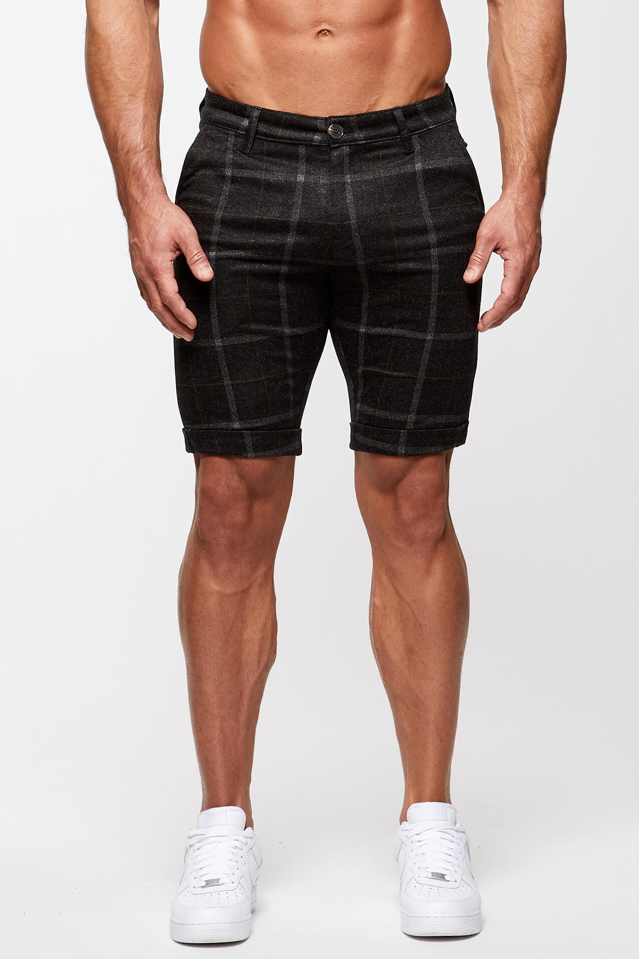 Legend London Shorts CHECKERED SHORT - BLACK