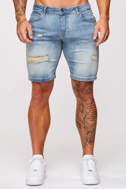 Legend London Shorts DENIM SHORT - STRONG WASH DARK BLUE