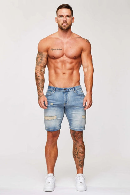 Legend London Shorts DENIM SHORT - STRONG WASH DARK BLUE