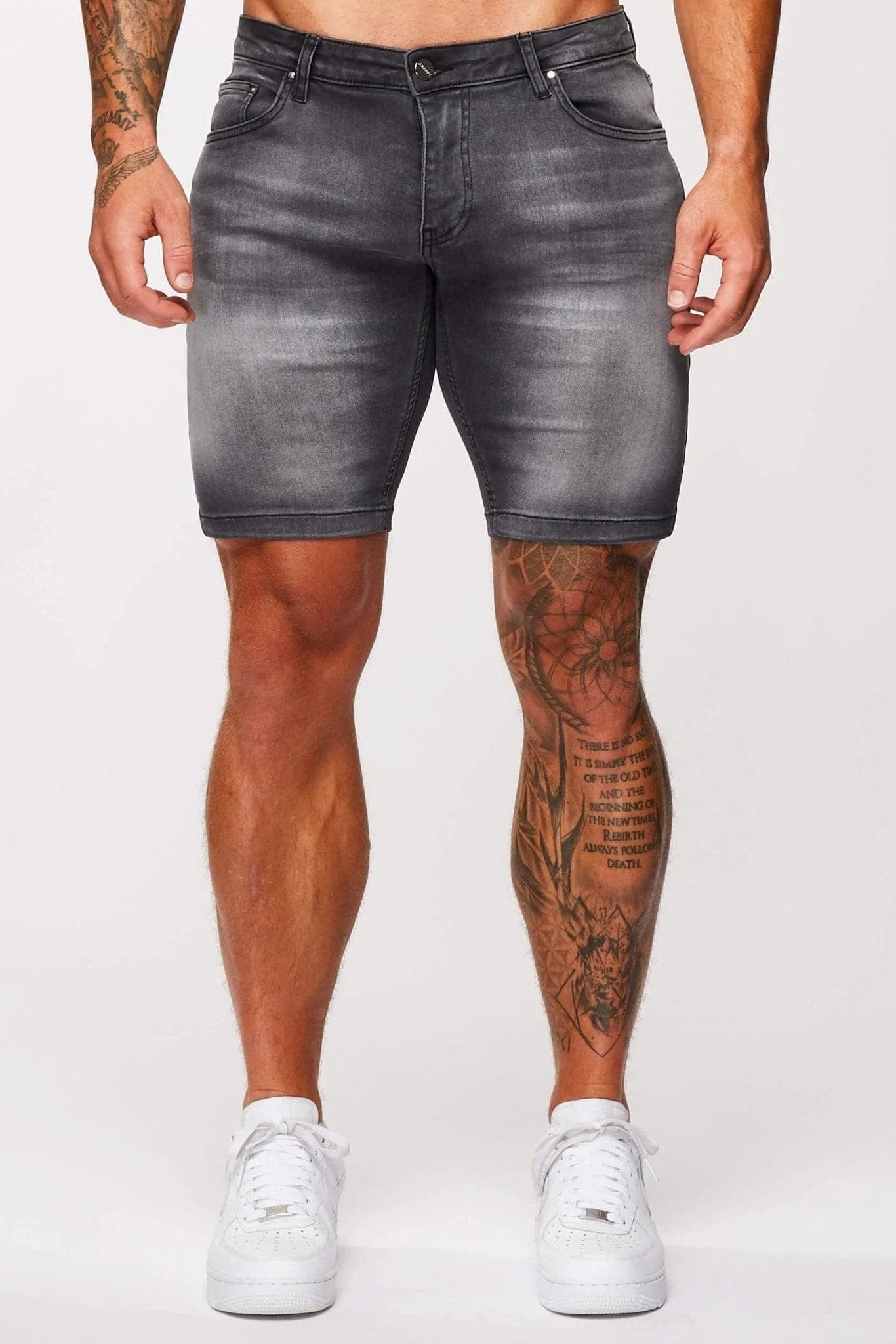 Legend London Shorts DENIM SHORT - WASHED GREY