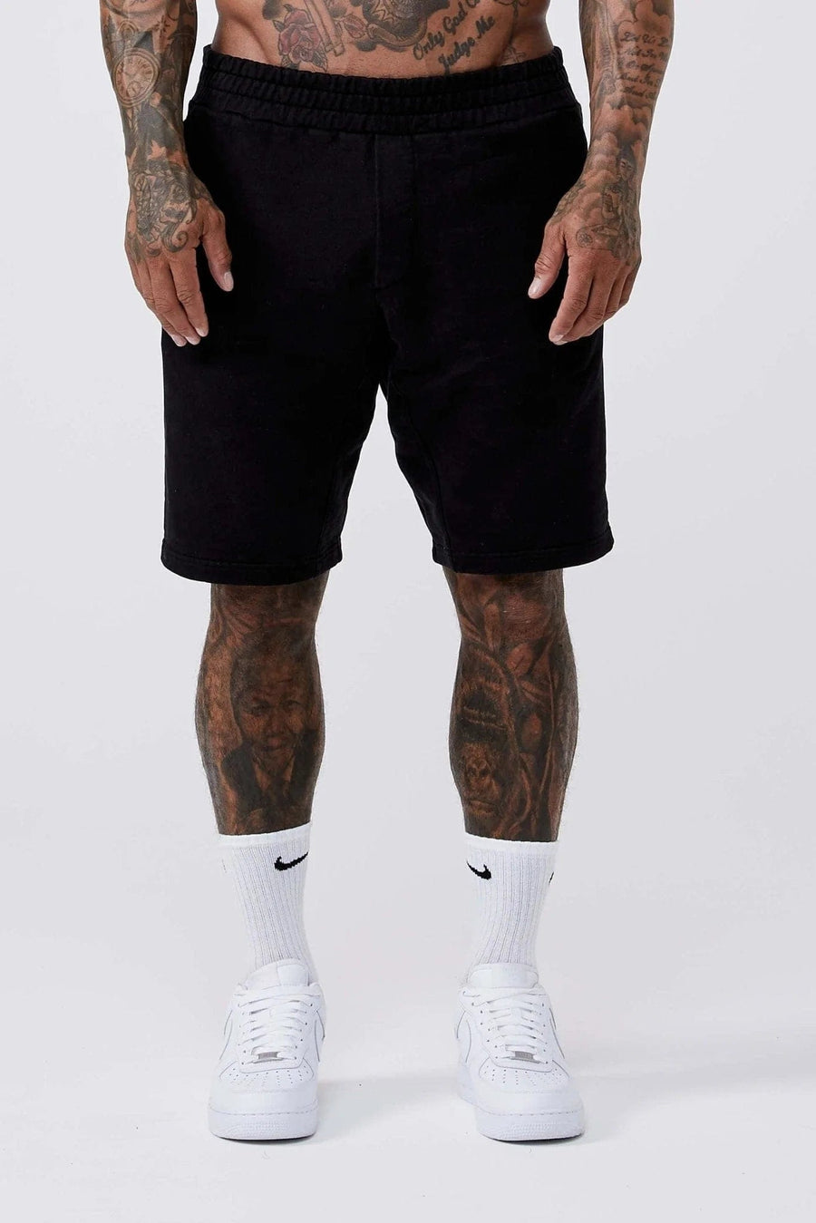 Legend London Shorts LEGEND BASICS SWEATSHORT - BLACK