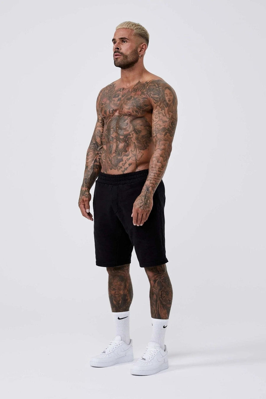 Legend London Shorts LEGEND BASICS SWEATSHORT - BLACK