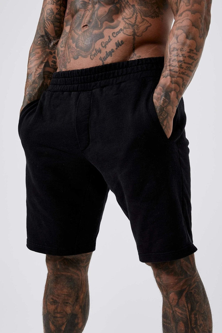 Legend London Shorts LEGEND BASICS SWEATSHORT - BLACK