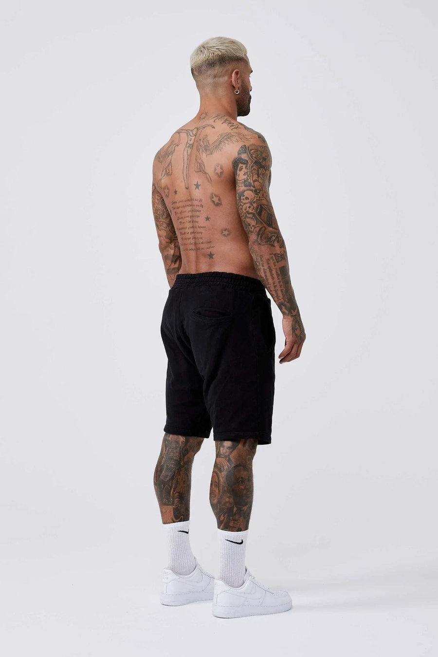 Legend London Shorts LEGEND BASICS SWEATSHORT - BLACK