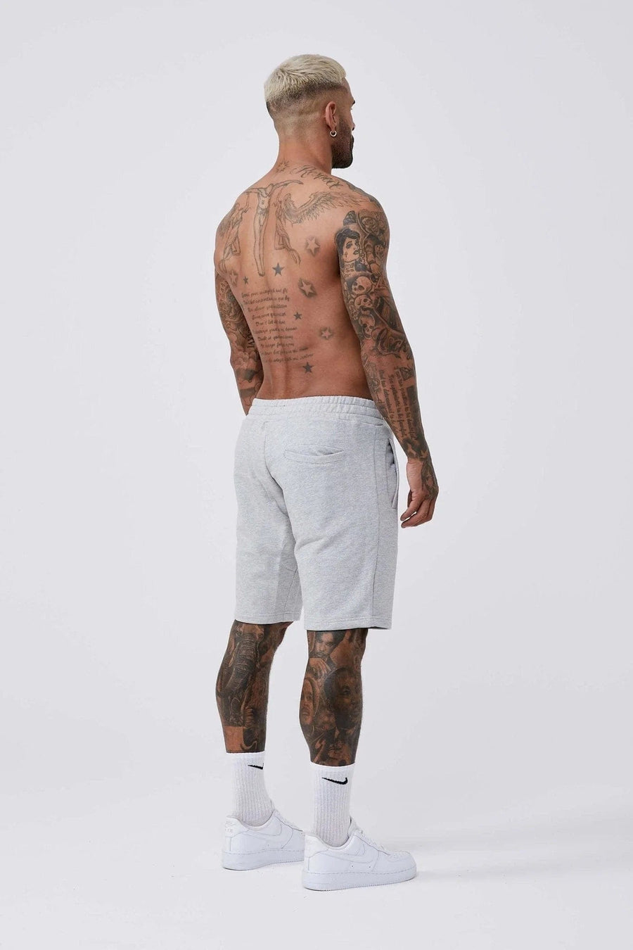 Legend London Shorts LEGEND* BASICS SWEATSHORT - GREY MARL