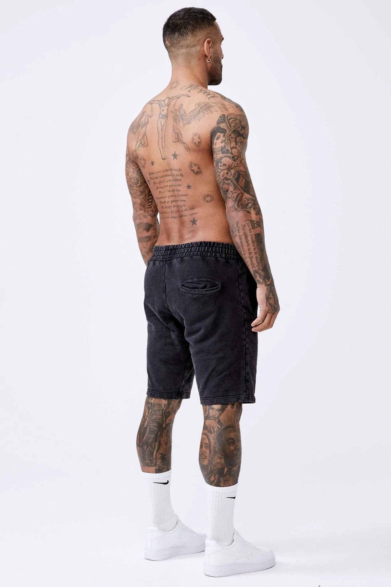 Legend London Shorts LEGEND BASICS SWEATSHORT - WASHED GREY