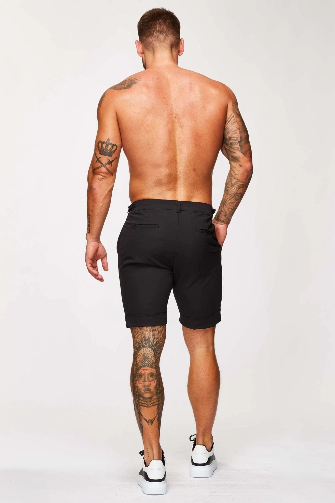 Legend London Shorts SIDE CINCH SHORT - BLACK