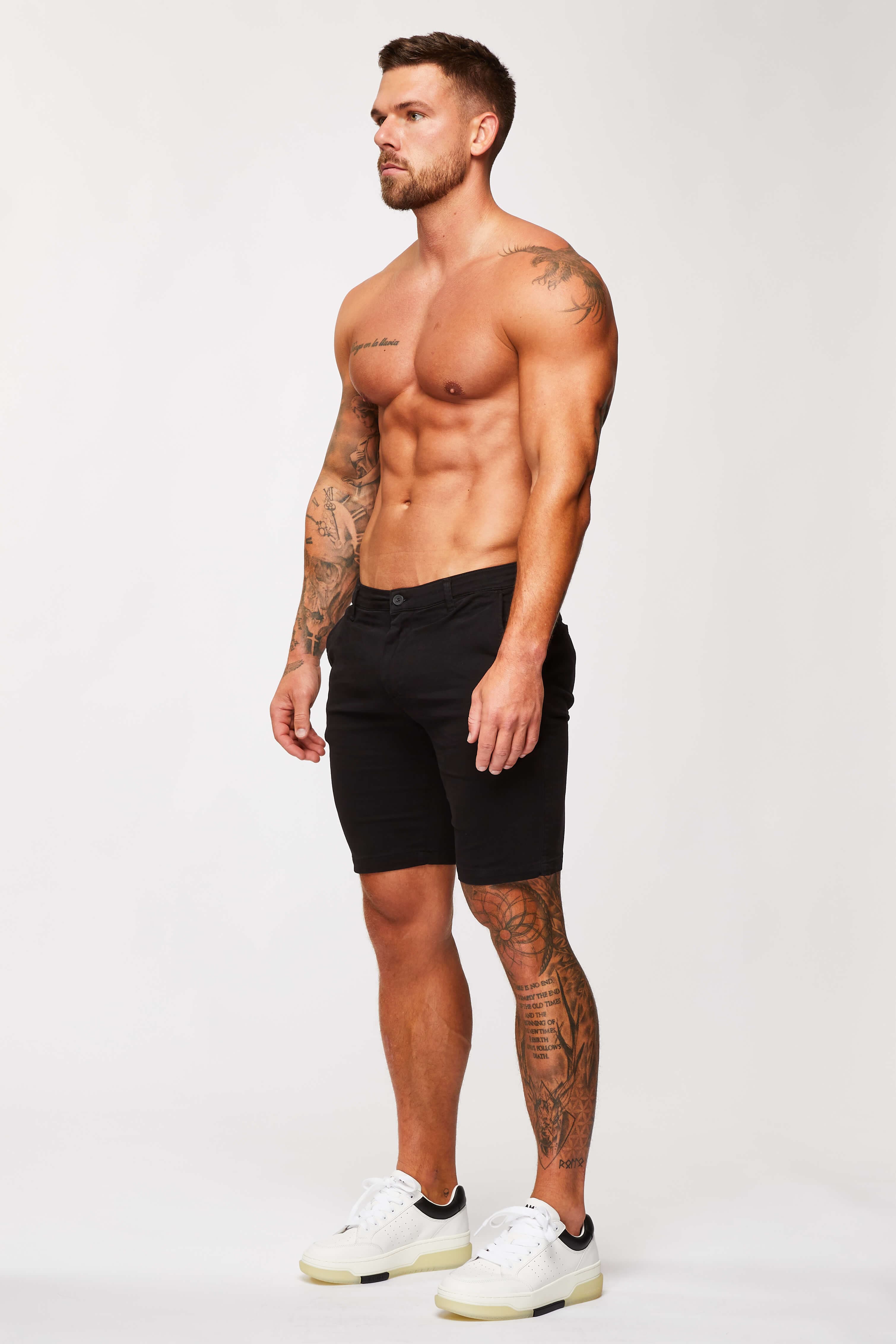 Legend London STRETCH CHINO SHORT - BLACK