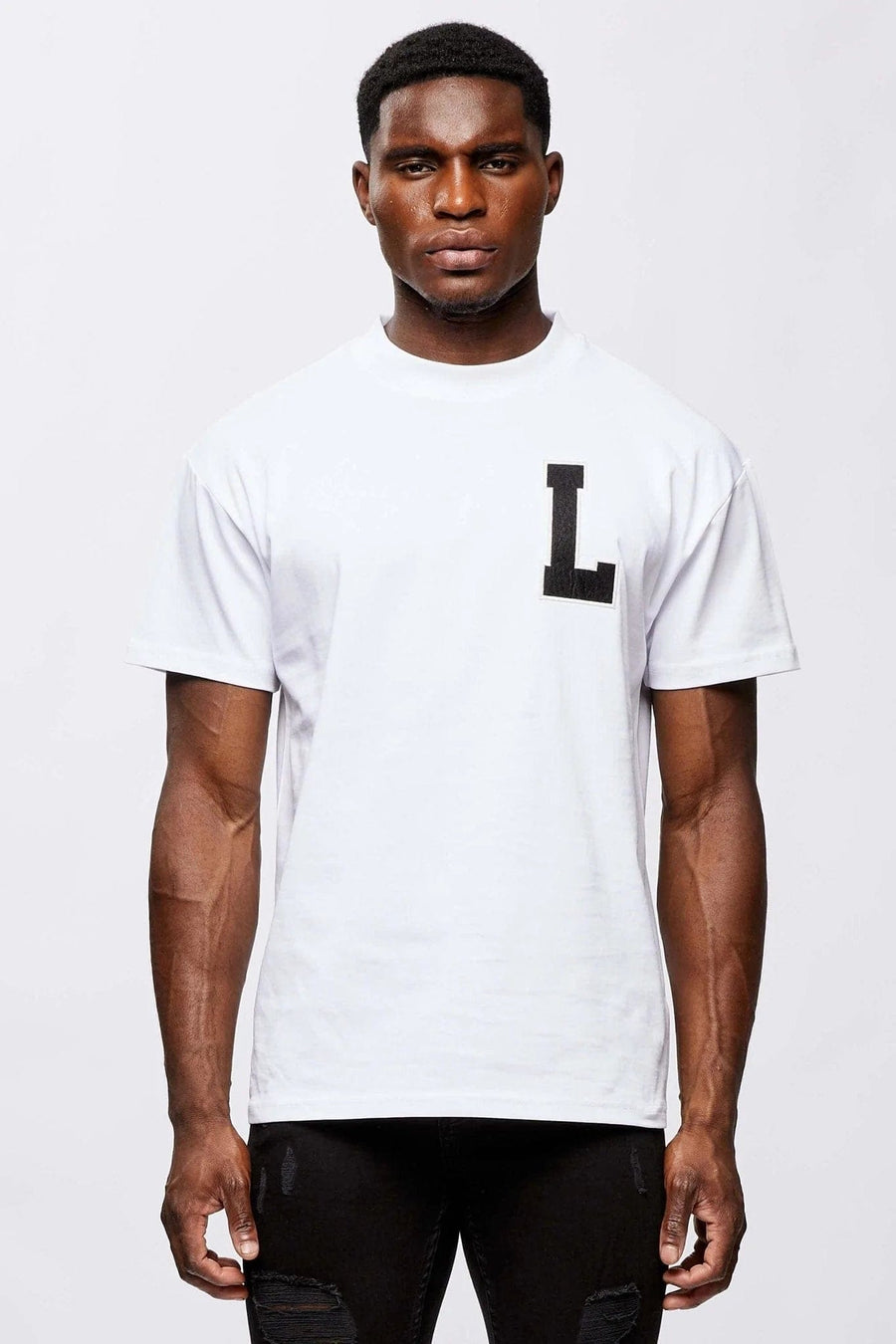 Legend London T-SHIRT VARSITY L T-SHIRT - WHITE