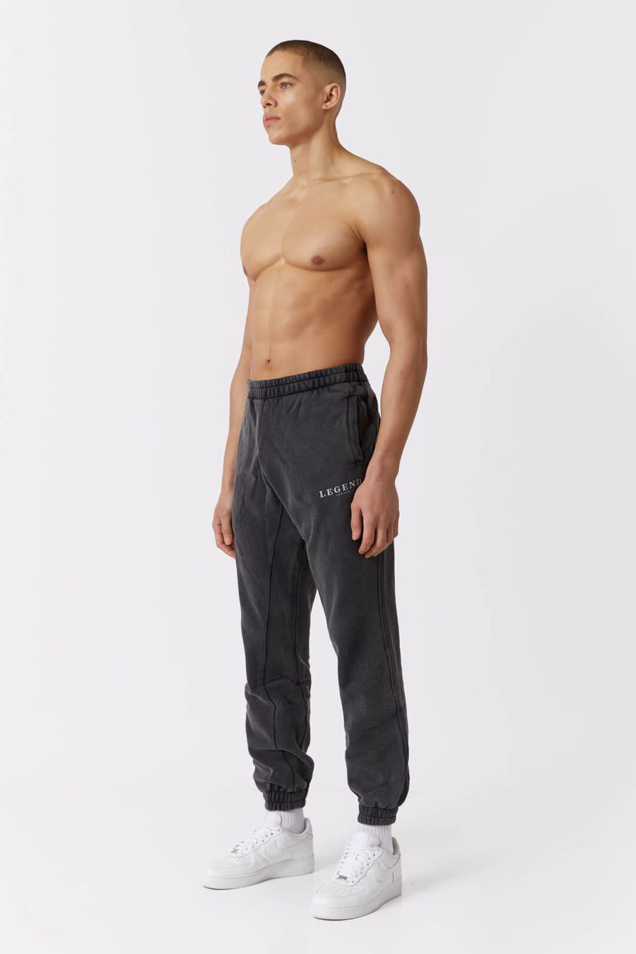 Legend London Tracksuit LEGEND* BASICS SWEATPANTS - WASHED GREY