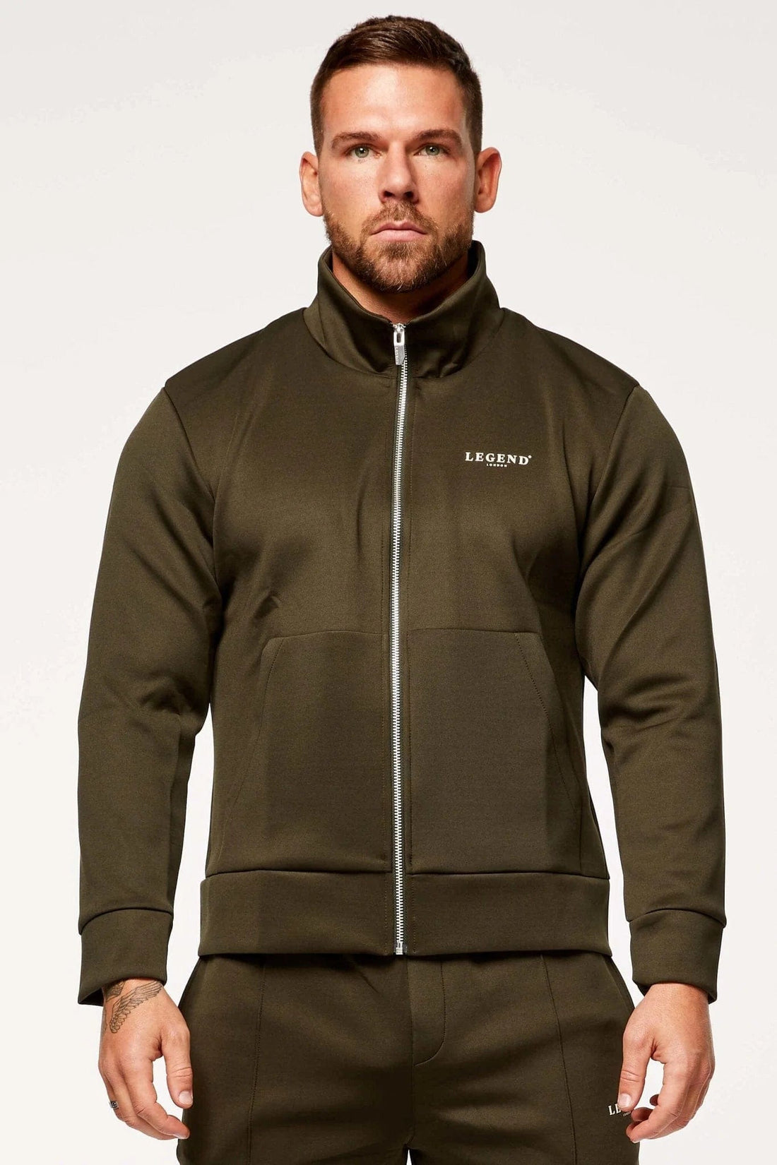 Legend London Tracksuits TRACKSUIT JACKET - DARK GREEN