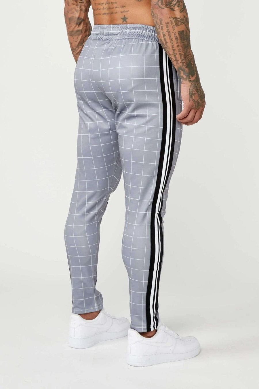 Legend London Tracksuits Tracksuit Jogger In Windowpane Check - Grey