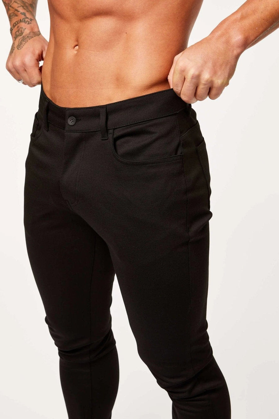 Legend London Trouser LUSTRE TROUSERS - BLACK