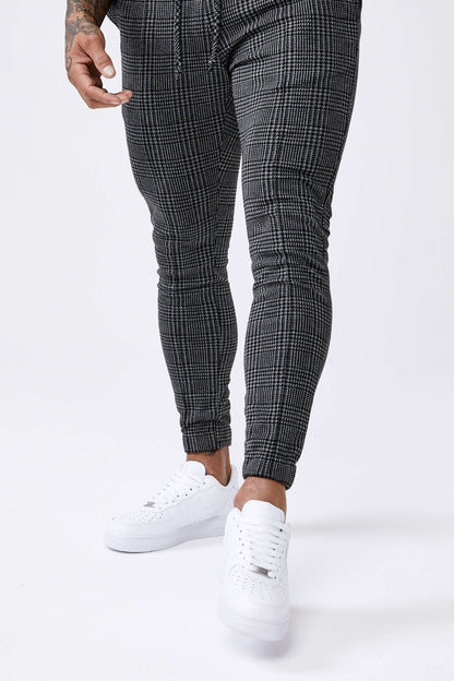 Legend London Trousers HOUNDSTOOTH CHECK - CHARCOAL GREY