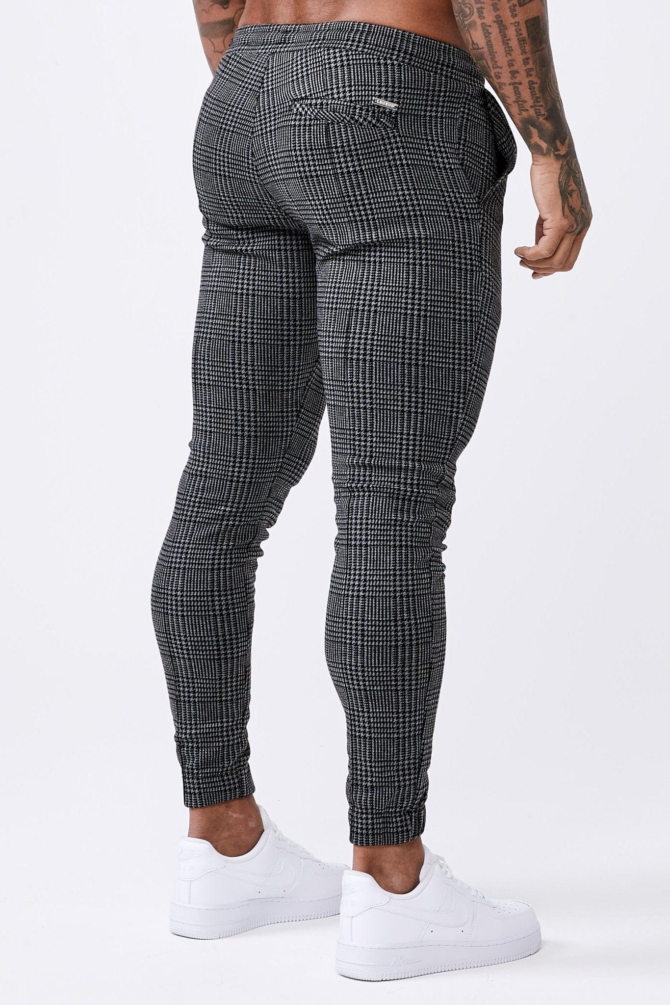 Legend London Trousers HOUNDSTOOTH CHECK - CHARCOAL GREY