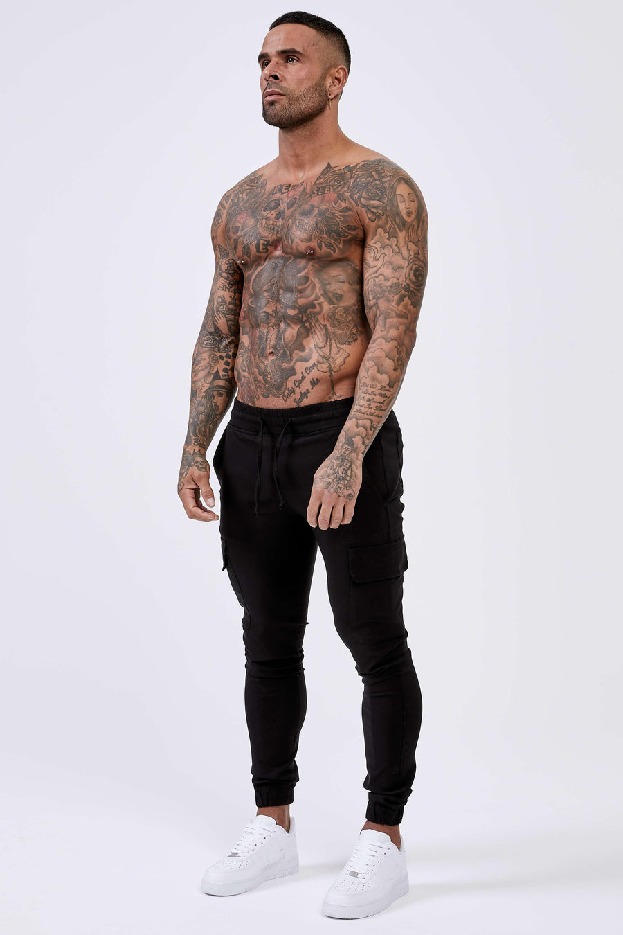 Legend London Trousers SMART CARGO PANT - BLACK