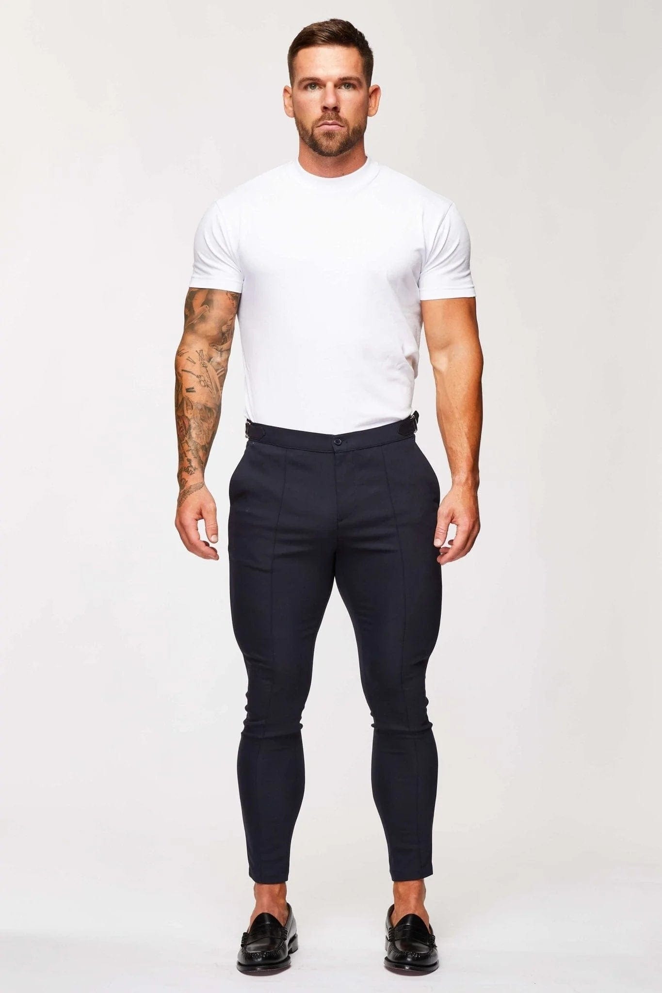 Legend London Trousers Spray on Cinch Trouser - Navy