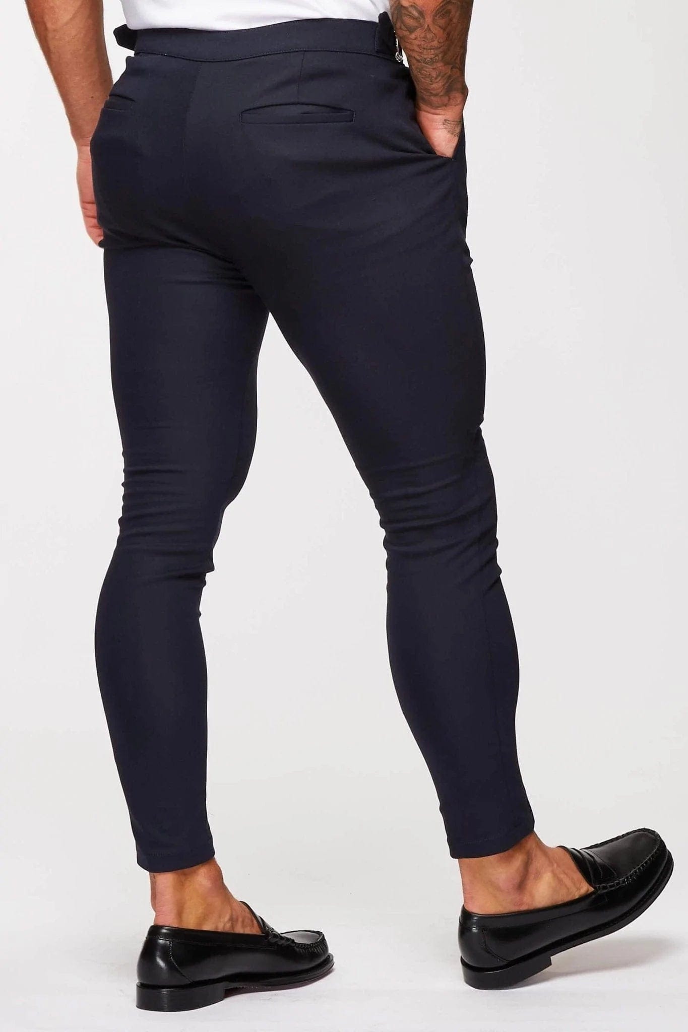 Legend London Trousers Spray on Cinch Trouser - Navy