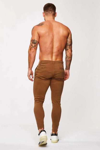 Legend London Trousers SPRAY-ON STRETCH CHINO - BROWN