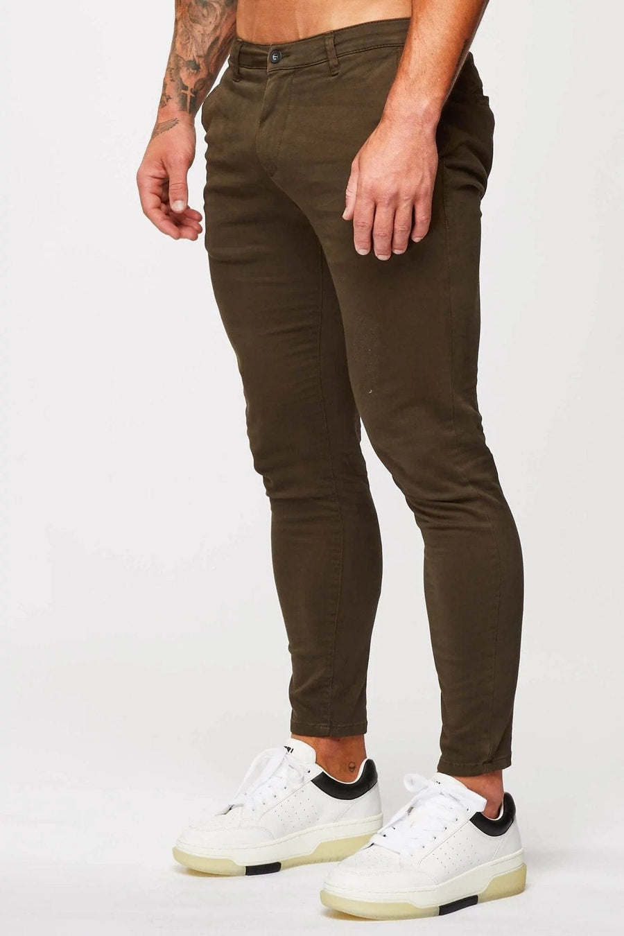 Legend London Trousers SPRAY-ON STRETCH CHINO - KHAKI