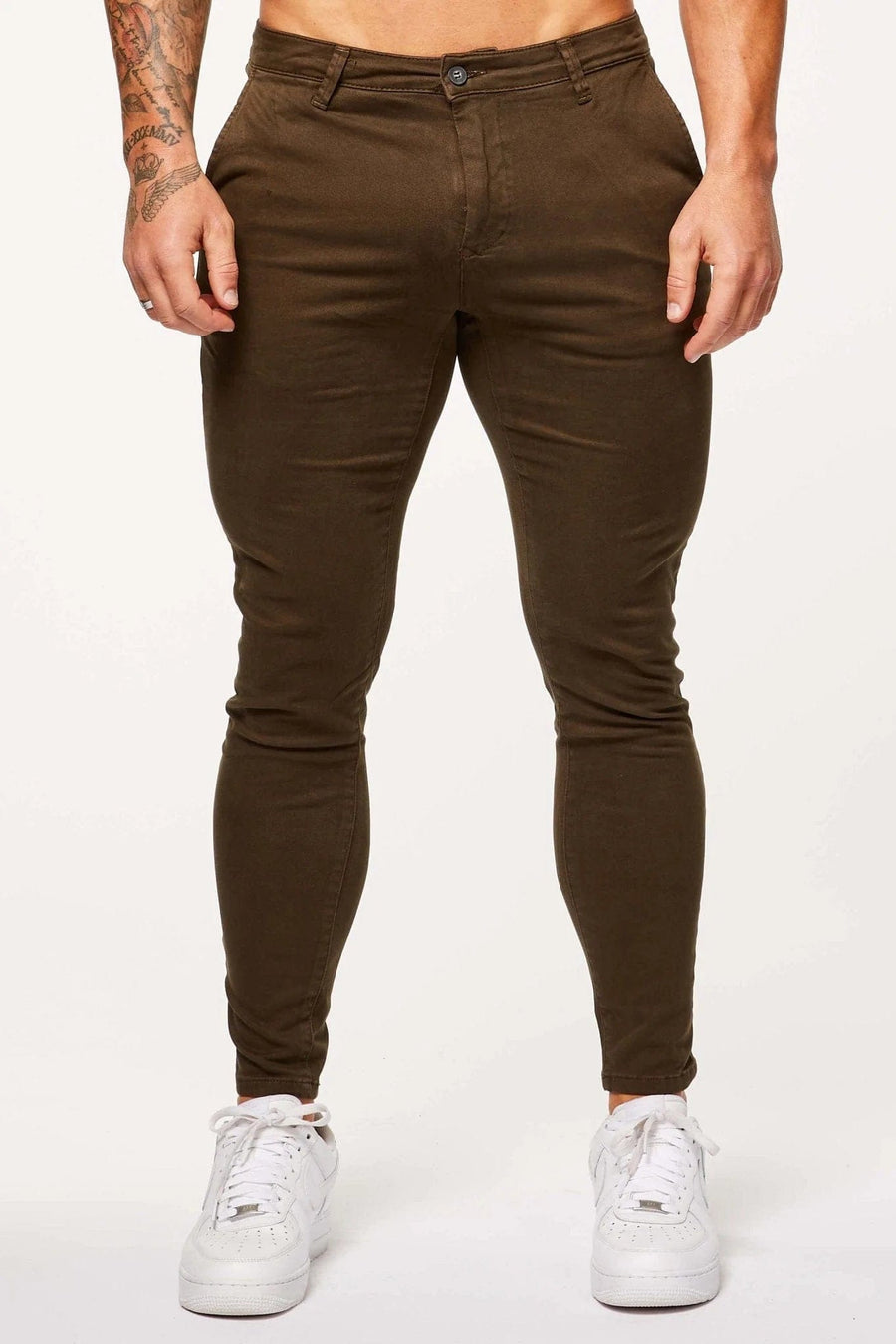 Legend London Trousers SPRAY-ON STRETCH CHINO - KHAKI